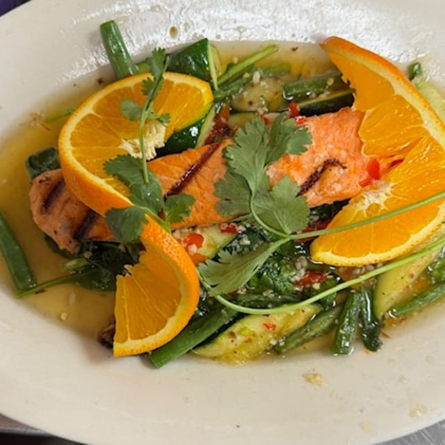 Sweet Grilled Salmon.