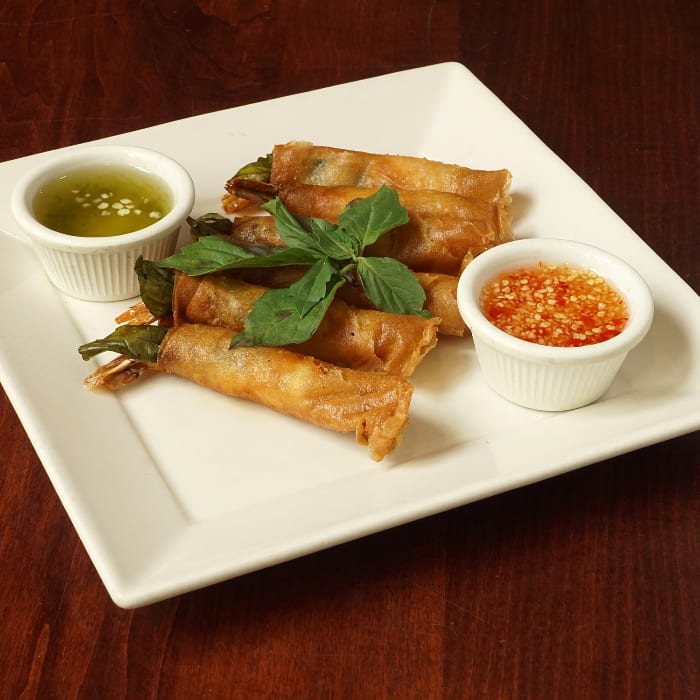 Basil Shrimp Rolls.